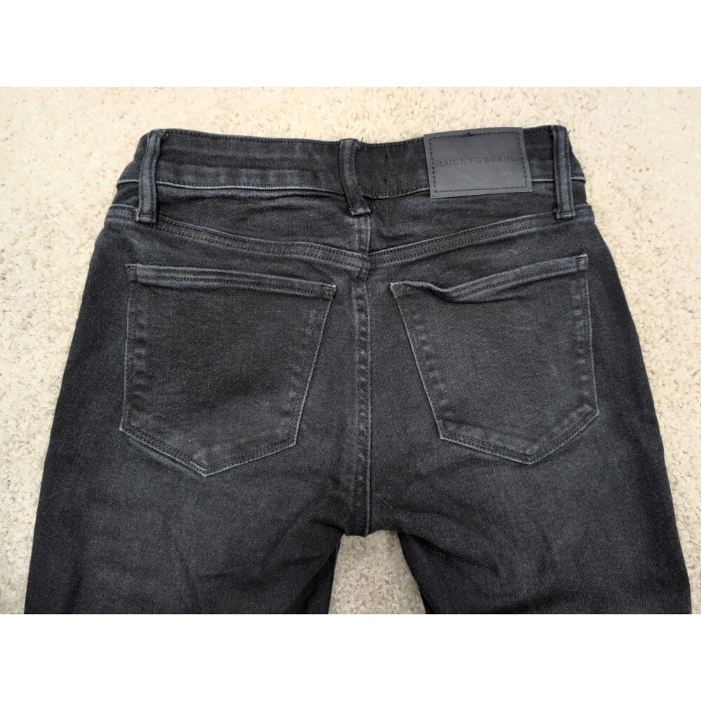 Lucky Brand Lizzie Low Rise Skinny Jeans Women's 4/27 R Black Stretch Slimming - Picture 11 of 12